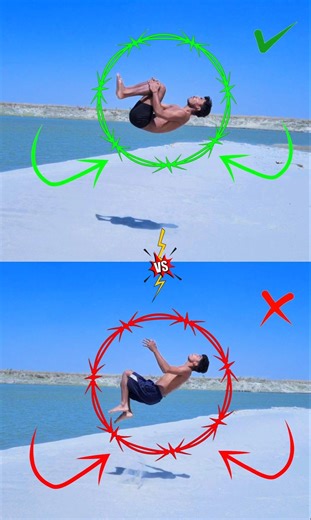 Round-Off Backflip Avoid THIS Fatal Mistake✅️!! #shortsfeed #shorts luckyflyking