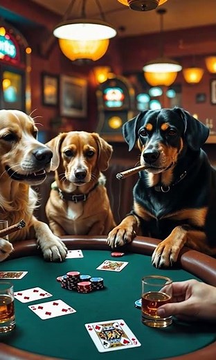Dogs Playing Poker