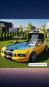 This Inflatable Mustang Pool is a summer must-have! 🚖