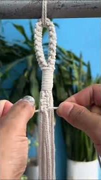 🌱 Make This Cute Macrame Plant Holder Today!