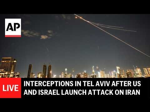 LIVE: Tel Aviv skyline after US and Israel launch attack on Iran