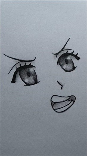 Cute Angry Anime Girl Drawing ✏️ | Pencil Sketch Shorts #Anime #drawing