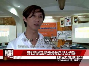 Balitang PIlipino : Incident Command System o ICS training