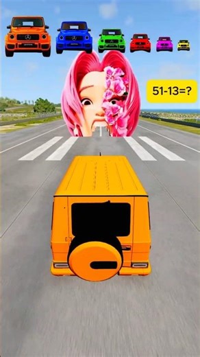 Big And Small Cars Vs Romance Half Flowers - BeamNG.Drive #shorts #beamngdrive #beamngshorts #beamng