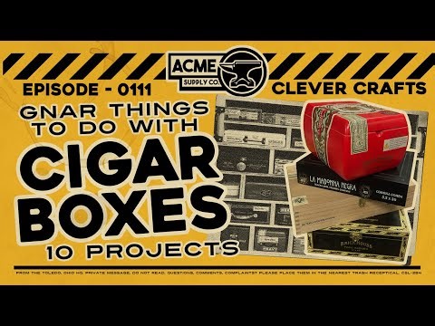 Upcycle Cigar boxes and make Storage, crafts, Shadow Box, bird house, mini cabinet and more. DIY