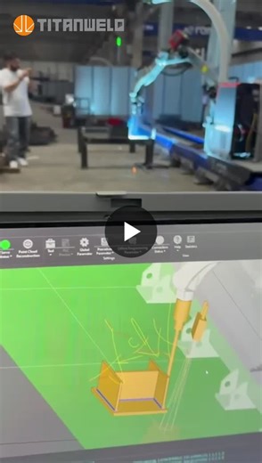 #roboticwelding #wraparoundweld #filletweld #steelstructure #weldingautomation #onepasswelding #intelligentmanufacturing #titanweld | Vincent Zhu