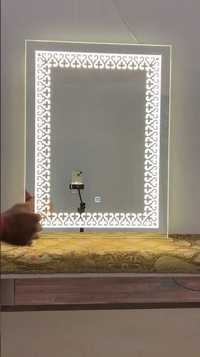 Elegant Designer LED Mirror with Triple Touch Sensor Controls