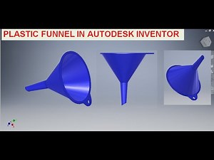 Funnel Design in Autodesk Inventor || Autodesk Inventor Tutorials || Inventor Cad 3d Drawings