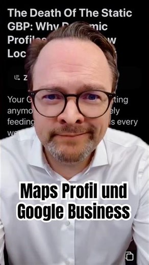 Maps Profil: Wer sein Google Profil nicht regelmäßig pflegt, wird lokal verschwinden. ▹ eicker.TV