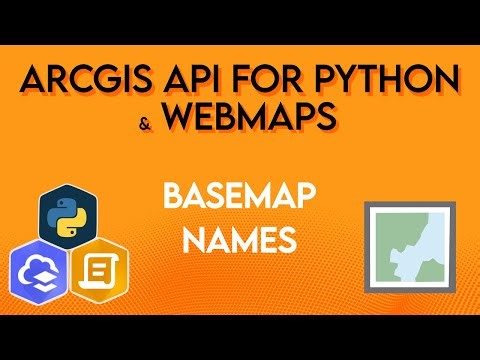 Basemap Names available for use with the Map Object with the ArcGIS API for Python | ArcGIS Online