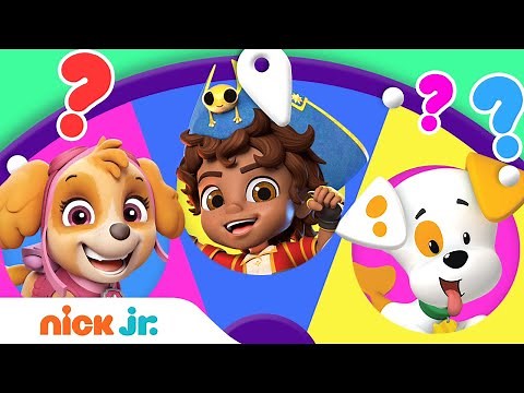 Adventures w/ PAW Patrol, Bubble Guppies & Rainbow Rangers! 🤩 Spin the Wheel Ep. 17 | Nick Jr.