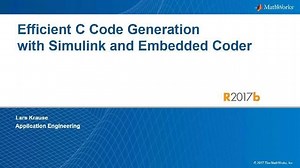 Generierung von effizientem C-Code mit Embedded Coder