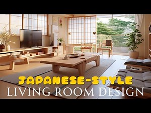 Japanese-Style Living Room Interior Inspiration: Wooden House Interior Design Ideas