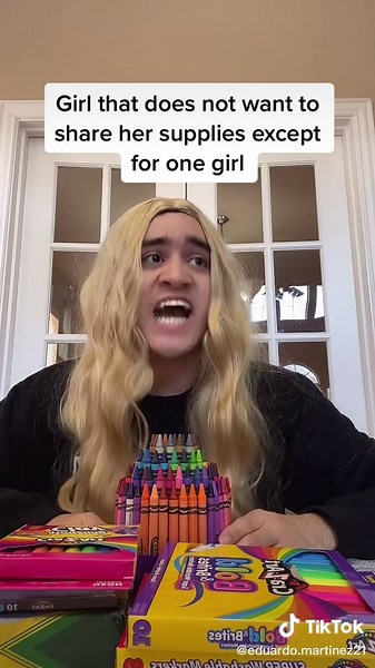 types of people that don’t share there new supplies because they lose them. #fyp #foryoupage #viral #pov