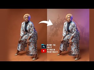 How to edit studio portrait in photoshop