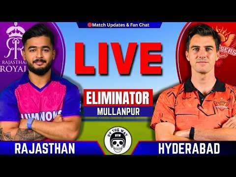 🔴SRH vs RR, Eliminator Match IPL 2026 | Live Cricket Match Today | Hyderabad vs Rajasthan Live | IPL