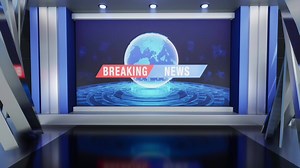 Download Virtual News Studio Set Green Screen Background Loop for free