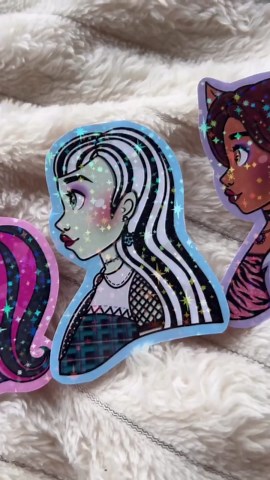 Monster High Holographic Sticker – Vinyl Laptop Decal – Gift for Fans – Cute Anime Style - Etsy