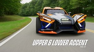 Thrill the onlookers with our Design Series for the 2021 Slingshot. Start with... ⚡️ Exterior Accent Kit ⚡️ Color Matched Slingshade ⚡️ Blacked Out Badge Kit ⚡️ Upper & Lower Accent Panel Kit ⚡️ Rear Fender and Decal ⚡️ Front Wing Guards Custom design your Slingshot at bit.ly/2021designseries. #PolarisSlingshot #SlingshotEffect | Polaris Slingshot