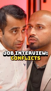 147K views · 80K reactions | when the #jobinterview asks how you handle conflict #jobinterviews #jobinterviewtips #corporatehumor #jobinterviewquestions #recruiting #sundeepandanand | Anand Raman | Facebook