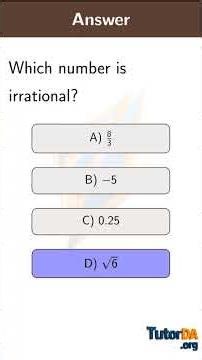 Check whether a number is rational or irrational in 30 sec #shorts