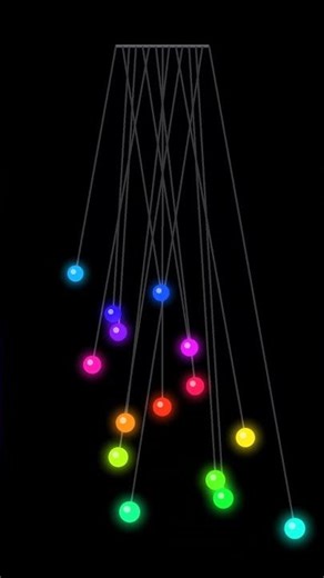 Rainbow Newton's Cradle | Stimming Visual | Silent #stimming #autism #autismo #sensory #satisfying