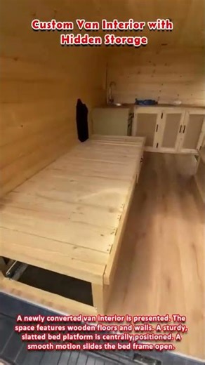 Custom Van Interior with Hidden Storage