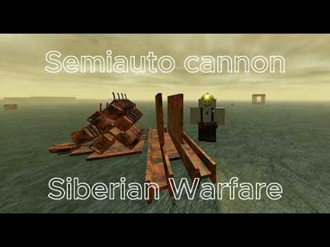 How to make a semiautomatic cannon in Siberia | Siberian Coal Mining Simulation #roblox #scms