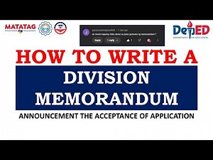 How to Write a Division Memorandum | MrSecretariat