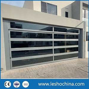 [Hot Item] Commercial Modern Residential Customized Automatic Sectional Overhead T 16X7 Glass Garage Doors