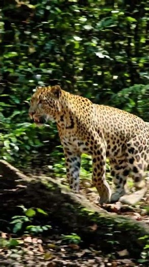 leopard running in the forest, viral video, trending searches, wildlife sanctuary