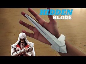 Paper Hidden Blade🗡️ || ASSASSINS CREED || Origami Crafts || Weapon