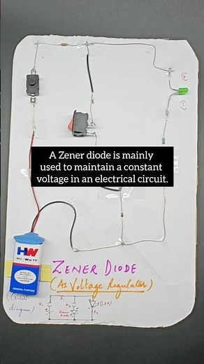 Zener Diode Project 🔥 | Real Life Uses Explained #semiconductor #physicsconcepts #cbse