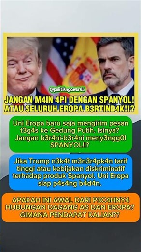 Jangan main api dngn Spanyol Atau sluruh Eropa bertindak #viralshort #politics #iran #iranisraelwar