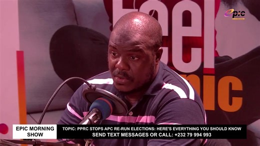 PPRC STOPS APC RE-RUN ELECTIONS: HERE'S EVERYTHING YOU SHOULD KNOW - EMS THURSDAY 2nd APRIL 2026 CALL/TEXT US +232-79-994-993 LISTEN US LIVE AT www.myepiconline.co ALSO ON RADIO GARDEN AT/ https://radio.garden/listen/epic-radio-99-3-fm/YDpx1SYw | Epic Radio 99.3fm