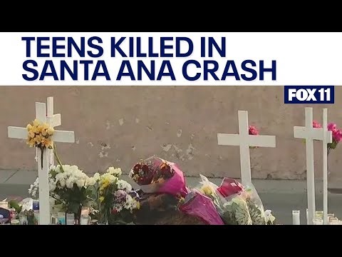 Vigil held for 5 killed in Santa Ana crash