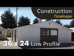 Low Profile Modular Barn - Construction Time-Lapse