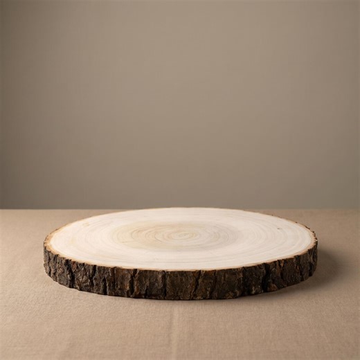 Rustic Wood Slice Centerpiece | Natural Poplar Slab | Wedding Table Decor | Farmhouse Wooden Round 12-15 Inch - Etsy