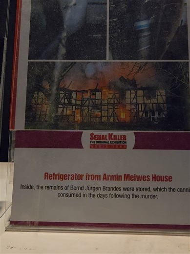 Armin Meiwes exhibition at the #Atlanta #serialkillerexhibition #truecrime