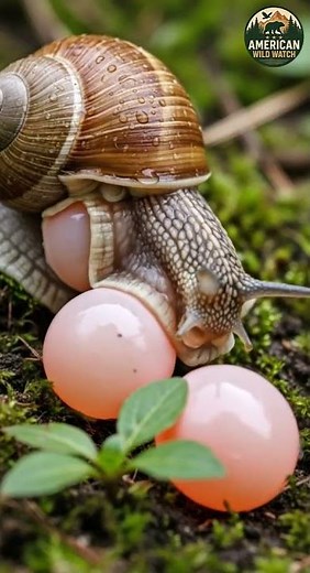 "Amazing Snail Reproduction – Egg Laying in Action!" #wildlifeshorts #birds #aishorts#short