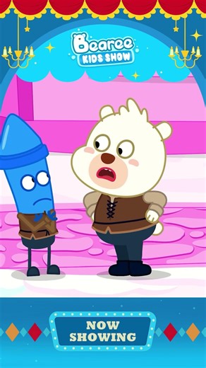 Crayon Queen Turned The Whole Crayons Kingdom Into Pink! #shorts #bearee #cartoons