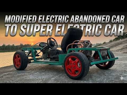 I Designed The Most Powerful Autonomous Four Wheel Electric Vehicle From An Old Car Frame