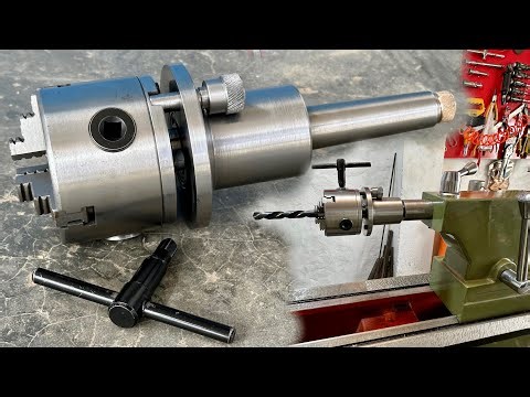 Lathe tailstock universal drilling chuck tool making ideas | Universal lathe tools making skills
