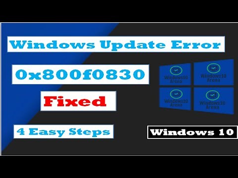 How To Fix Windows Update Error 0x800f0830-0x20003 On Windows 10 | 3 Way To Fix Error 0x800f0830 |
