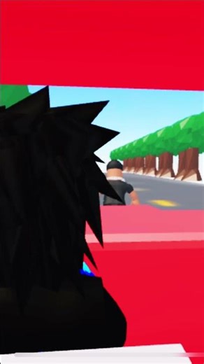 Trying to drive over my friend#roblox animation ￼