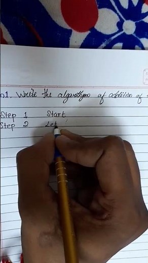 Algorithm1: sum of two number in algorithm #alonbeat