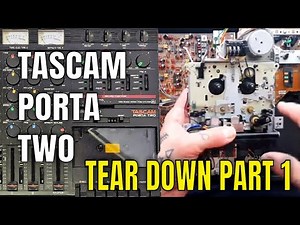 Tascam Porta Two | Tear Down | 1 | Open Case, Remove Transport