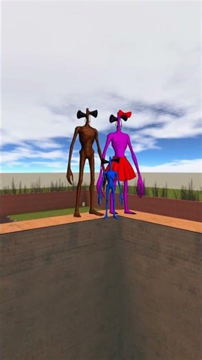 I Found Siren Head Family In Maze #shorts