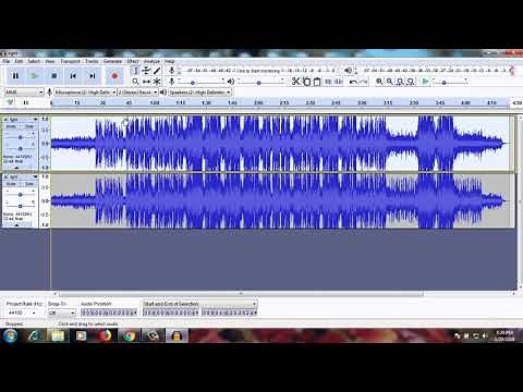 How to Remove Vocals From a Song Using Audacity