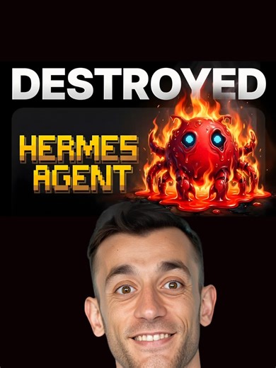 A new AI agent just dropped. And it might challenge OpenClaw. It’s called Hermes. OpenClaw remembers conversations. Hermes does something different. Every completed task becomes a skill document that gets saved as a searchable file. The longer you use it, the smarter it gets. This is persistent AI learning. #LearnAI #AutomateWithJulian #AI #AIAgents #OpenClaw #Hermes #Automation